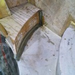 davit step front glassed in